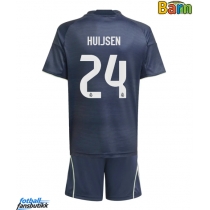 Real Madrid Dean Huijsen #24 Bortedraktsett Barn 2025-26 Kortermet (+ Korte bukser)